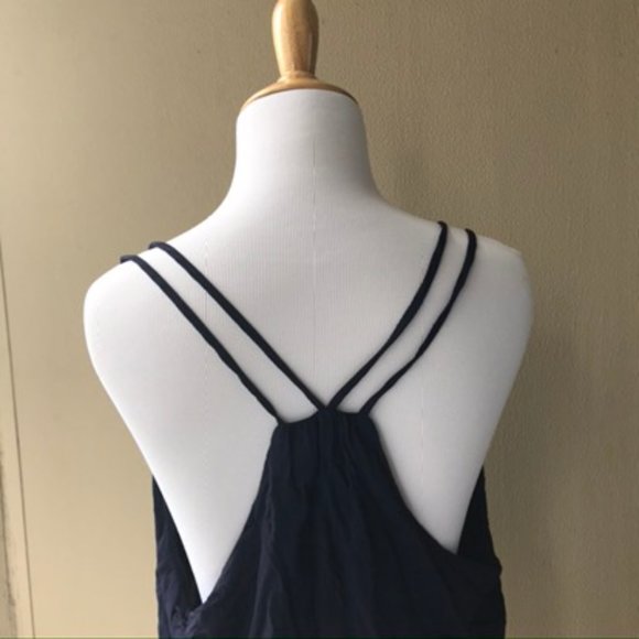 Windsor Strappy oversized Navy Blue Sleeveless top - Picture 4 of 10